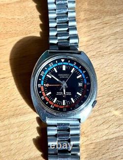 Vintage May/1970 Seiko 6117-6410 Navigator Timer GMT Coveted Proof Dial