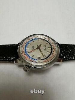 Vintage Rare 1960's Seiko Olympic World Time 6217-7000 Gmt Automatic Date