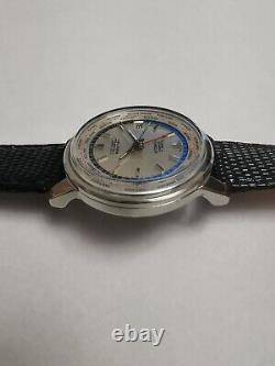 Vintage Rare 1960's Seiko Olympic World Time 6217-7000 Gmt Automatic Date