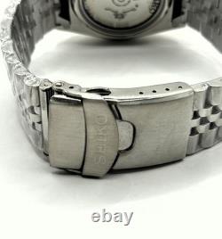 Vintage Refurbished Seiko 5 Sports GMT Gray Dial Analog Men's Wrist Watch