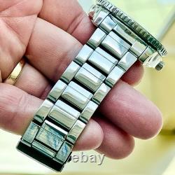 Vintage SEIKO 5 Sports Automatic Watch NH36A World Time Black Day Date GMT RUNS