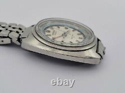 Vintage SEIKO GMT 6117-6400 Automatic World Time White Dial Cal 6117B SERVICED