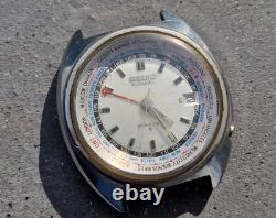 Vintage SEIKO GMT 6117 6400 World Time watch collectible automatic