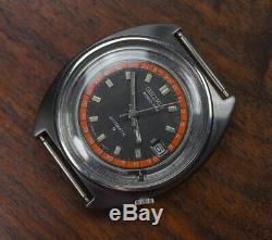 Vintage SEIKO World Time GMT Automatic 6117 6400 Watch AS IS Running Project