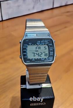 Vintage Seiko A358-5000 World Time GMT LCD Watch 1979 Original Manual