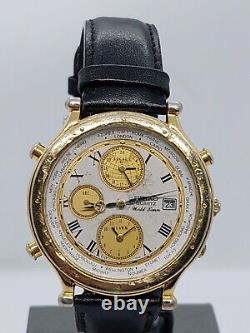 Vintage Seiko GMT 5T52-7A10 World Time Mens Watch