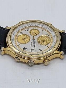 Vintage Seiko GMT 5T52-7A10 World Time Mens Watch