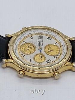 Vintage Seiko GMT 5T52-7A10 World Time Mens Watch