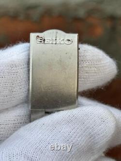 Vintage Seiko GMT World Time Automatic Day/Date Black Dial Watch 6117-6400