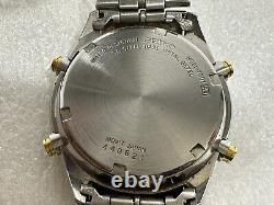 Vintage Seiko H021-7001 Digi-Ana World Time Alarm Quartz Chronograph Wristwatch