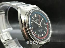 Vintage Seiko Navigator automatic 6117-6410 Black Dial With Bracelet GMT SS