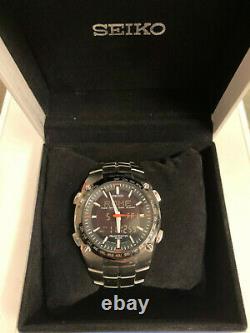 Vintage Seiko Sportura Quartz Watch World Time Chronograph H023