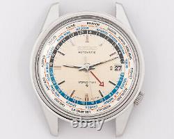 Vintage Seiko World Time Automatic GMT Wristwatch 6117 6019