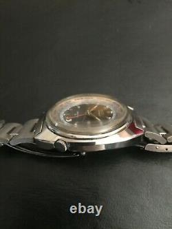 Vintage Seiko World Time GMT 6117-6400 Rare Linen Dial Excellent Condition