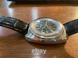 Vintage Seiko World Time GMT 6117-6400 Rare Linen Dial Great Condition