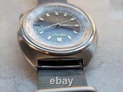 Vintage Seiko World Time GMT Automatic 6117-6400 41mm Watch 1970
