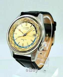 Vintage Seiko World Time GMT Automatic Watch 1964 Tokyo Olympics Ref 6217-7000