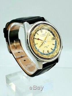 Vintage Seiko World Time GMT Automatic Watch 1964 Tokyo Olympics Ref 6217-7000