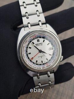 Vintage Seiko World Time Mint 6117-6400 Automatic Gmt JDM Men's Watch Withbracelet
