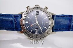 Vintage Tabbah Personal T's Gmt Automatic World Time Stainless Steel Watch