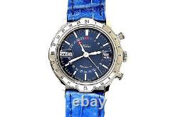 Vintage Tabbah Personal T's Gmt Automatic World Time Stainless Steel Watch