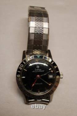 Vintage Zodiac Aerospace GMT 752.925 Watch Automatic 35mm Works