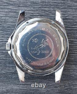 Vintage men's diver 5 ATM Difor Super Etanche hand-winding watch World Time GMT