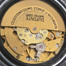 Vintage swiss 100 men's automatic watch day/date GMT Blue dial 1970s