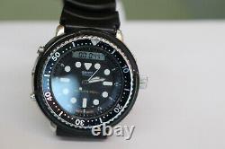 Vitnage ARNIE Seiko H558-5000 150m Analog Digital Diver Watch Quartz New Batt