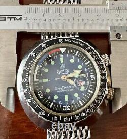 Vnt MORTIMA superdatomatic GMT world time diver date 24 hrs setting manual f. Men