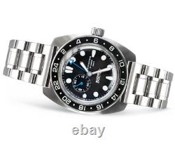 Vostok Amphibia 17036B GMT Watch Batman Automatic USA Seller