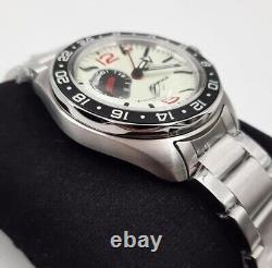 Vostok Amphibia GMT 03099A Russian Watch Automatic White Dial (20 ATM)