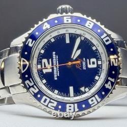 Vostok Amphibia Reef Automatic 24hr GMT Blue Men's 42mm Watch 2426.01/080493
