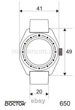 Vostok (Boctok) GMT 24HR Komandirskie 650539 Automatic Dive Watch 200m Rated