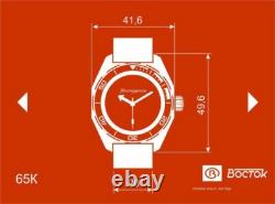Vostok Komandirskie 650539 Watch GMT Mechanical Automatic Military USA Seller