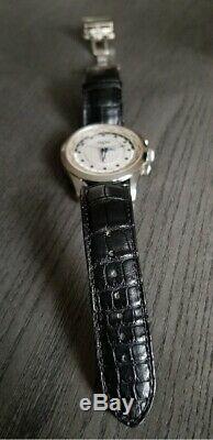 Vulcain Aviator, World Time, GMT, Cricket Alarm, Store Model, Unused, Deployant