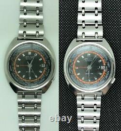 W894 SEIKO 6117-6400 World time GMT Overhauled Original band New crystal EX