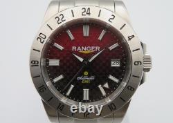Wancher Ranger IV AKA Fuji Men's 41mm Stainless Steel Automatic GMT Wristwatch