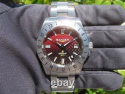 Wancher Ranger IV AKA Fuji Men's 41mm Stainless Steel Automatic GMT Wristwatch