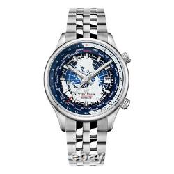 Welly Merck Automatic Mechanical Men's Watch 10ATM World Time Sapphire Luminous