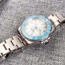 White Dial Luminous NH34 GMT Sky Blue 200M Dive Automatic Men Watch Sapphire