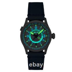 Wingman Worldtimer GMT Automatic Blue / Blue Leather Blue Dial Wristwatch AV-4