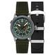 Wingman Worldtimer GMT Automatic Green / Green Leather Green Dial Wristwatch A