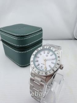 WishDoit GMT Swiss Quartz White Dial 41mm Sapphire Full Kit Warranty Card