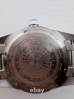 WishDoit GMT Swiss Quartz White Dial 41mm Sapphire Full Kit Warranty Card