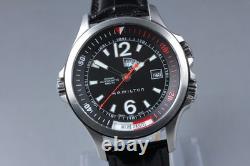 WithPaper HAMILTON Khaki Navy GMT H775550 Black Automatic Date Swiss Made Watch