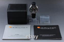 WithPaper HAMILTON Khaki Navy GMT H775550 Black Automatic Date Swiss Made Watch