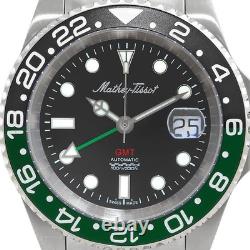 Without box or papers MatheyTissot GMT Automatic Black Dial Sprite Bezel G1N
