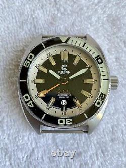 Without tags Ocean Crawler GMT Diver Automatic 2000FT Date Steel Limited Swi