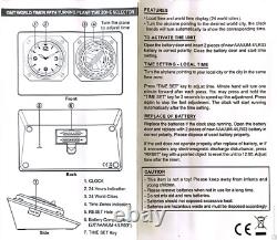 XEROX GMT World Timer Airplane Time Zone Selector Table Top Decor Dubai